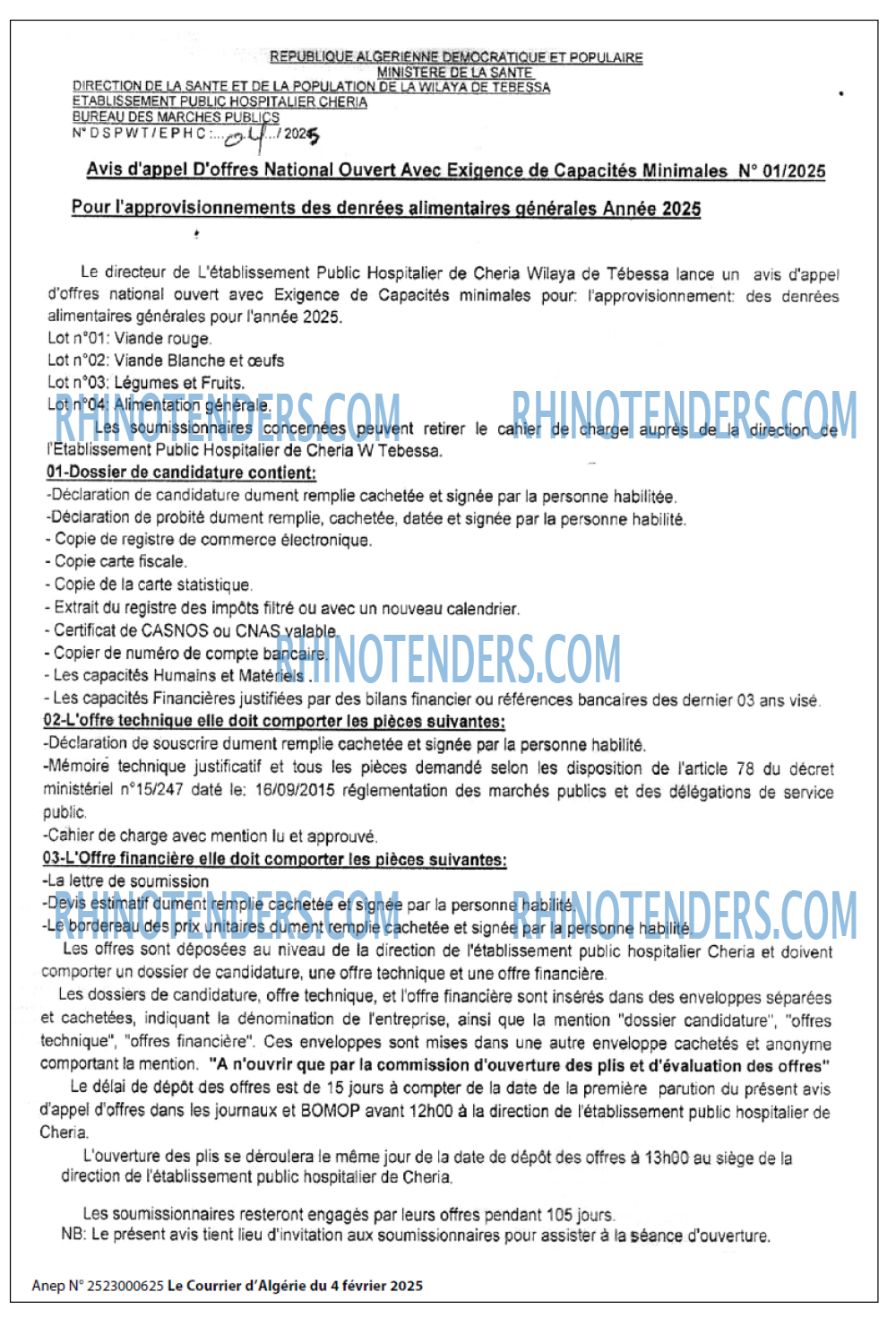 Le Courrier d'Algerie