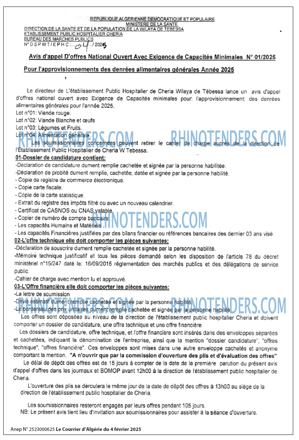 Le Courrier d'Algerie