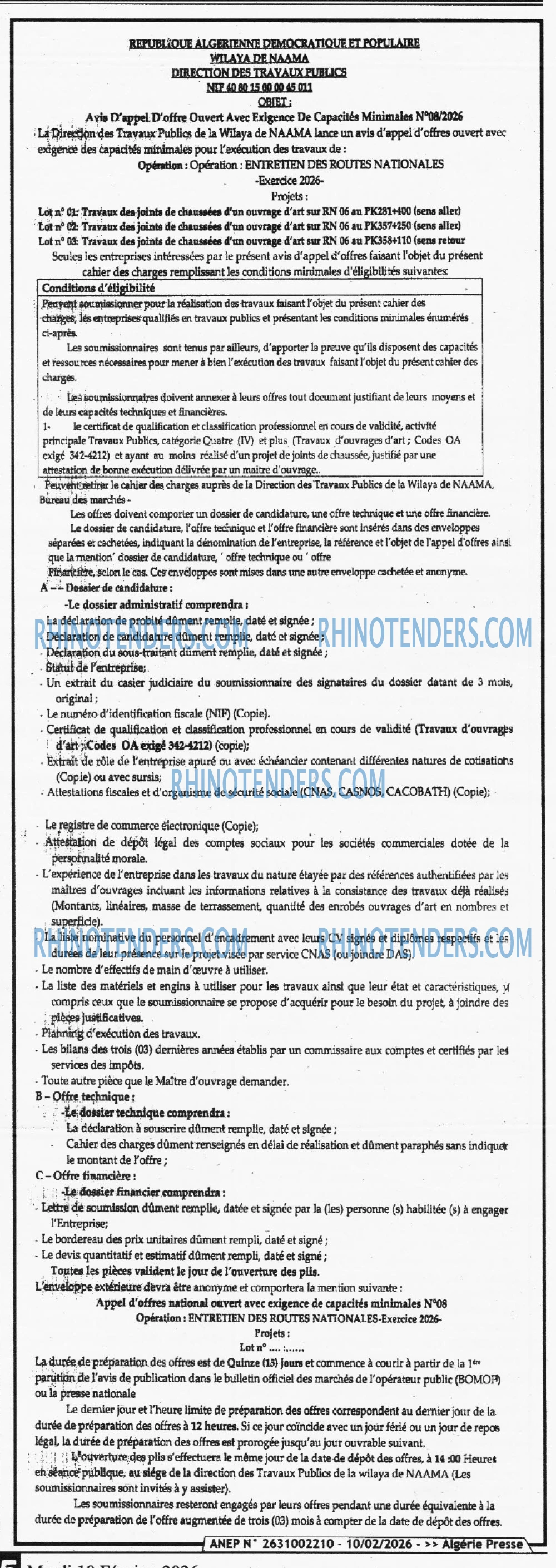 ALGERIE PRESSE