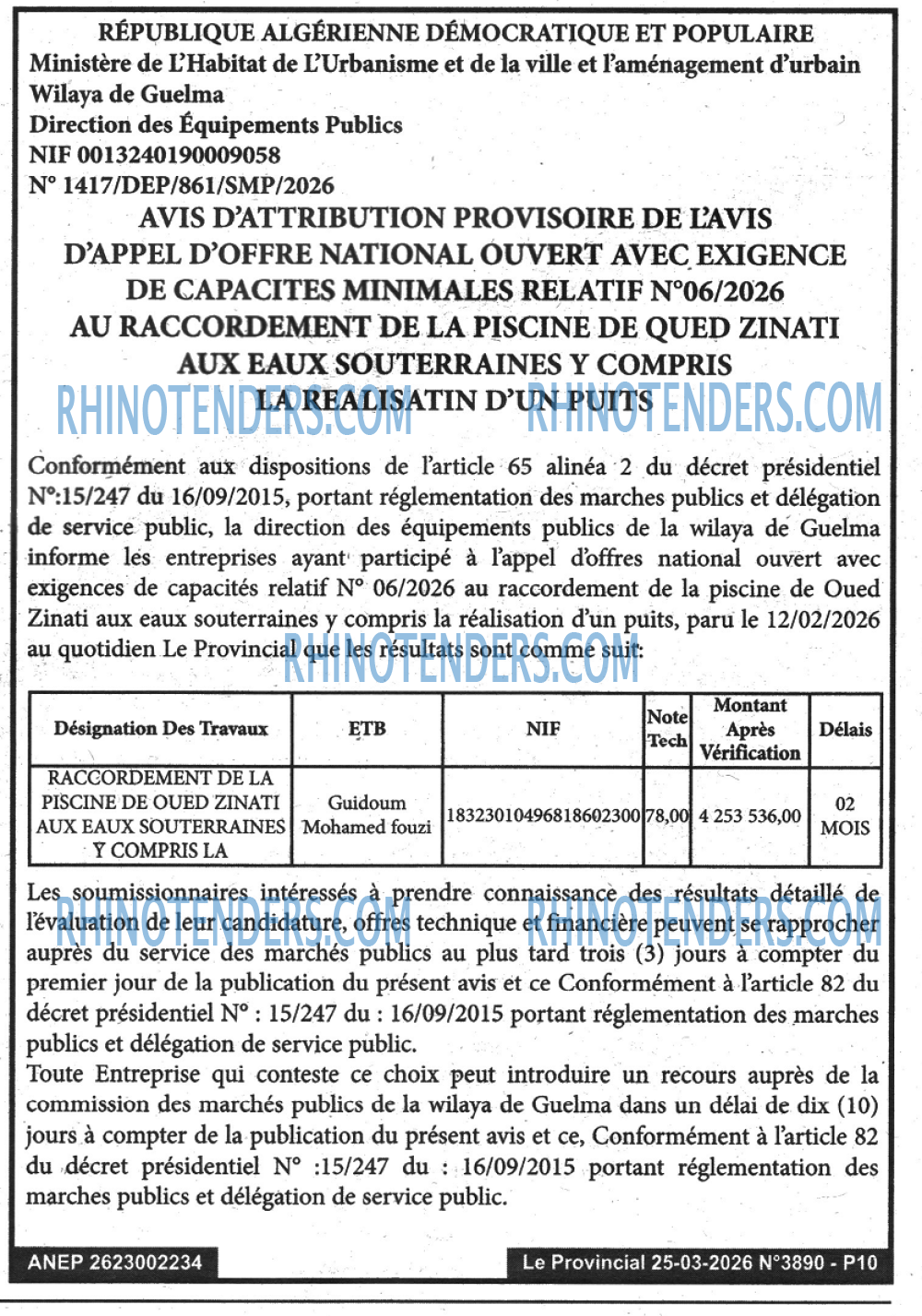 LE PROVINCIAL