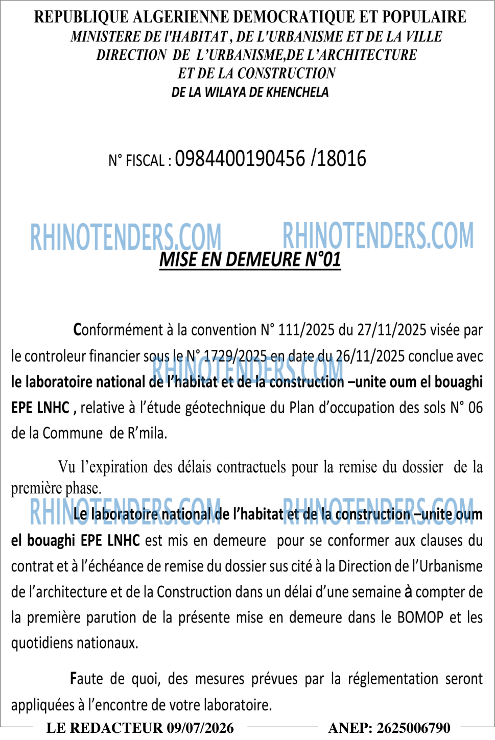 LE REDACTEUR