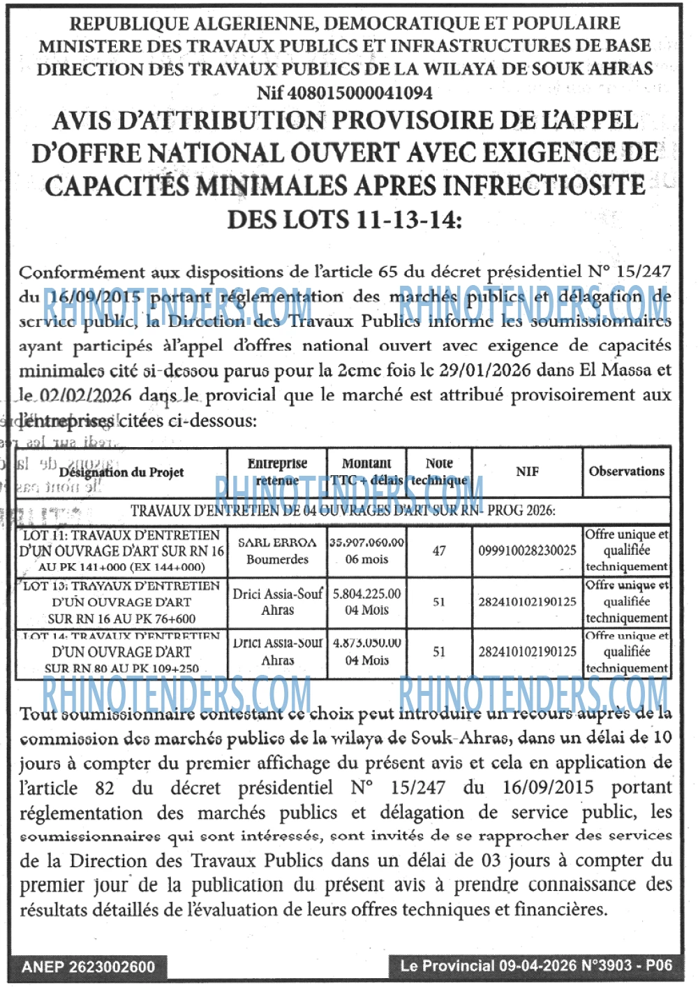 LE PROVINCIAL