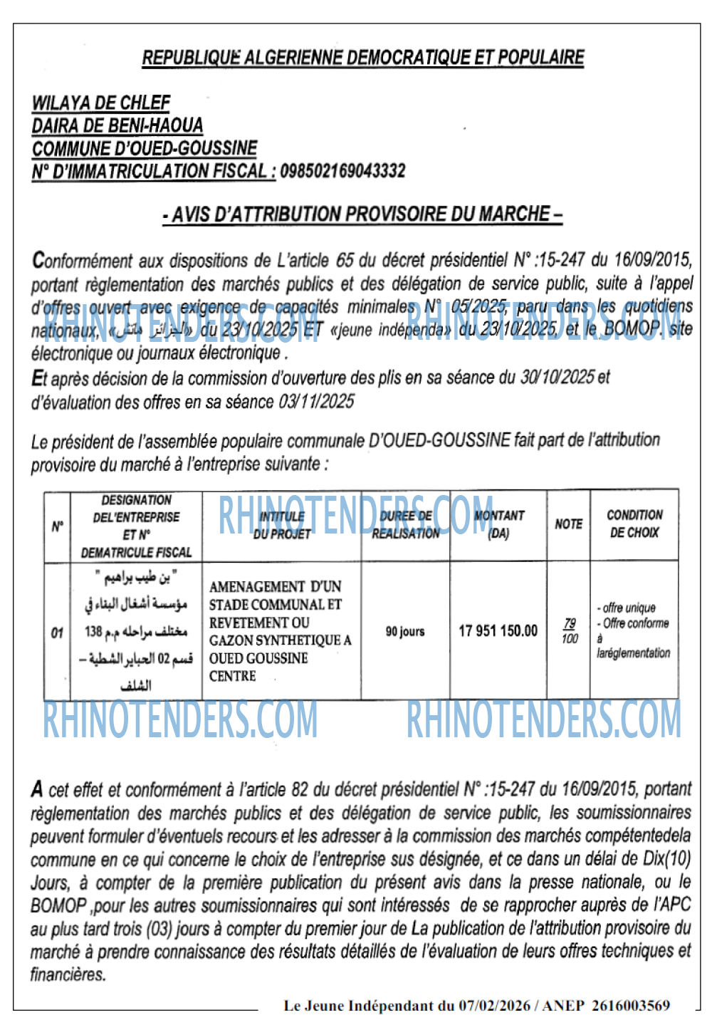 Jeune Independant