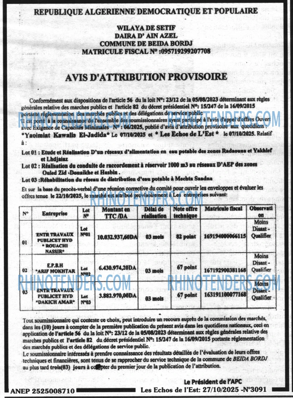 Les Echos de l'Est