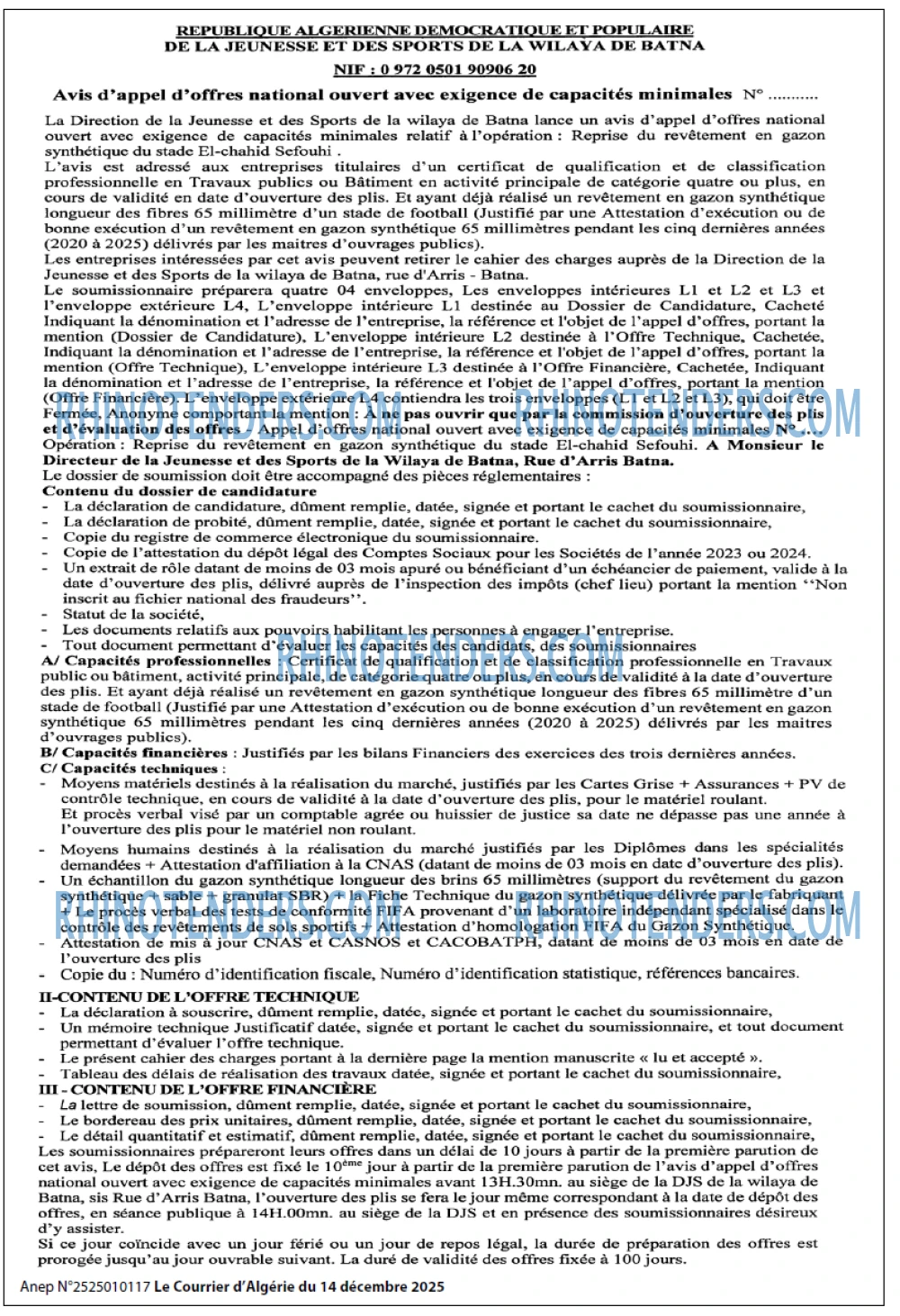 Le Courrier d'Algerie