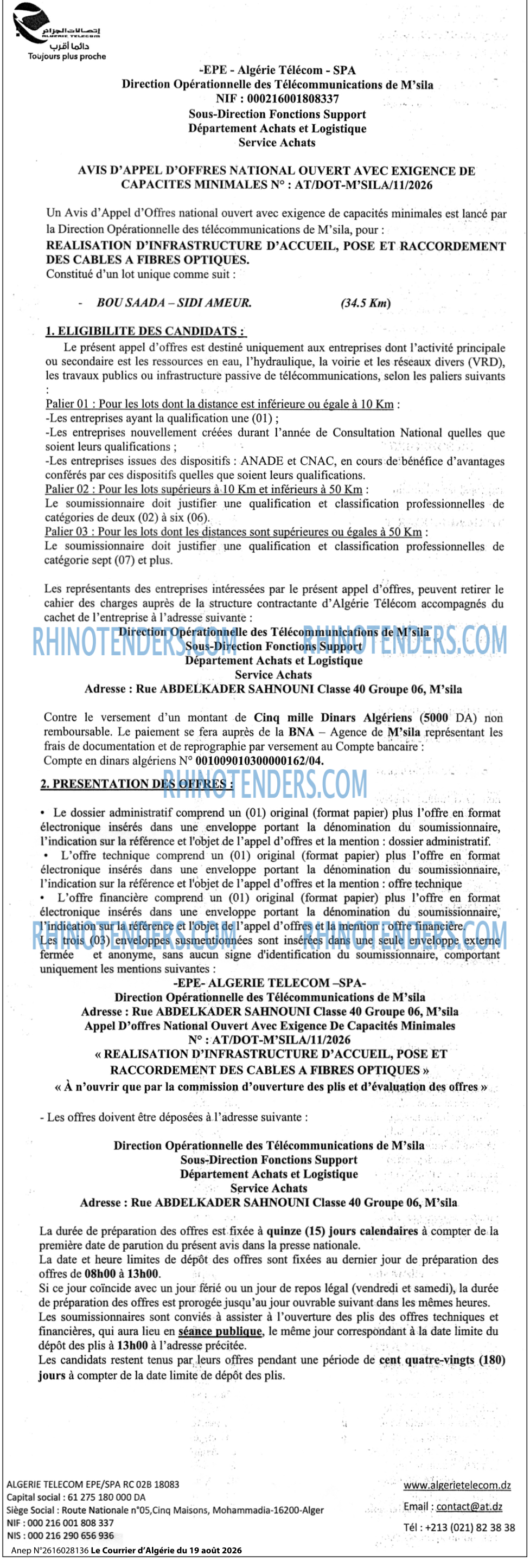Le Courrier d'Algerie