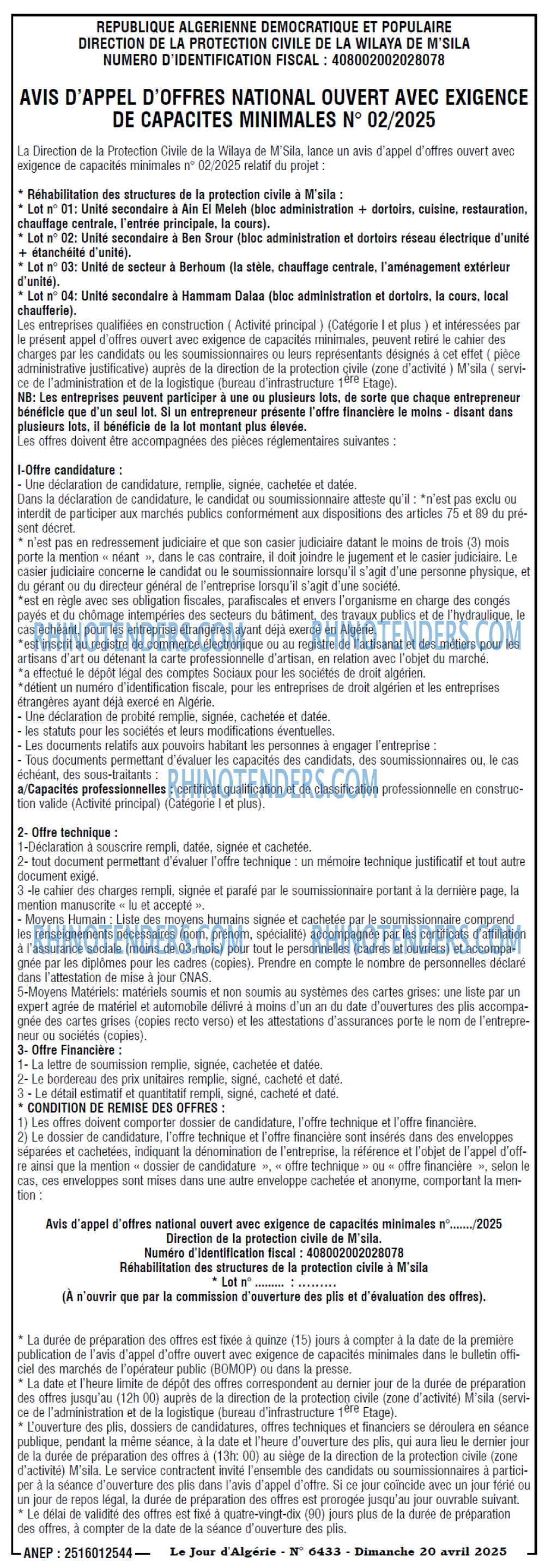 Le Jour d'Algérie