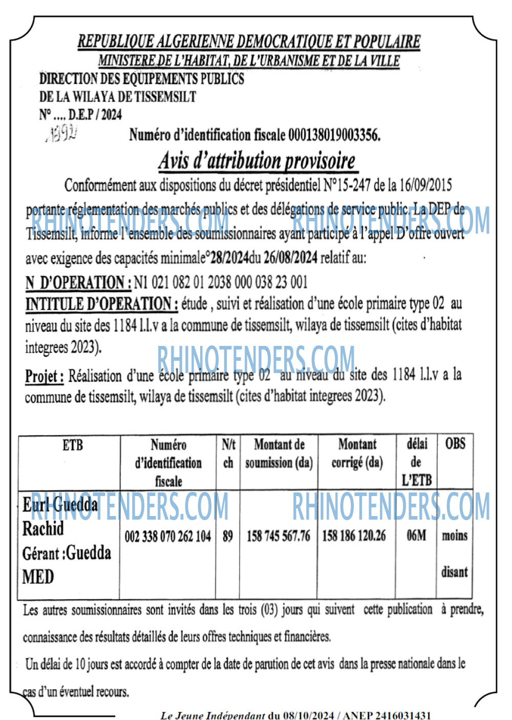 Jeune Independant