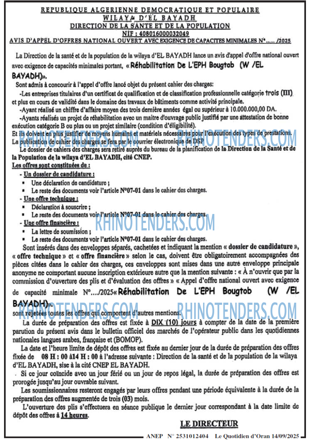 Le Quotidien d'Oran