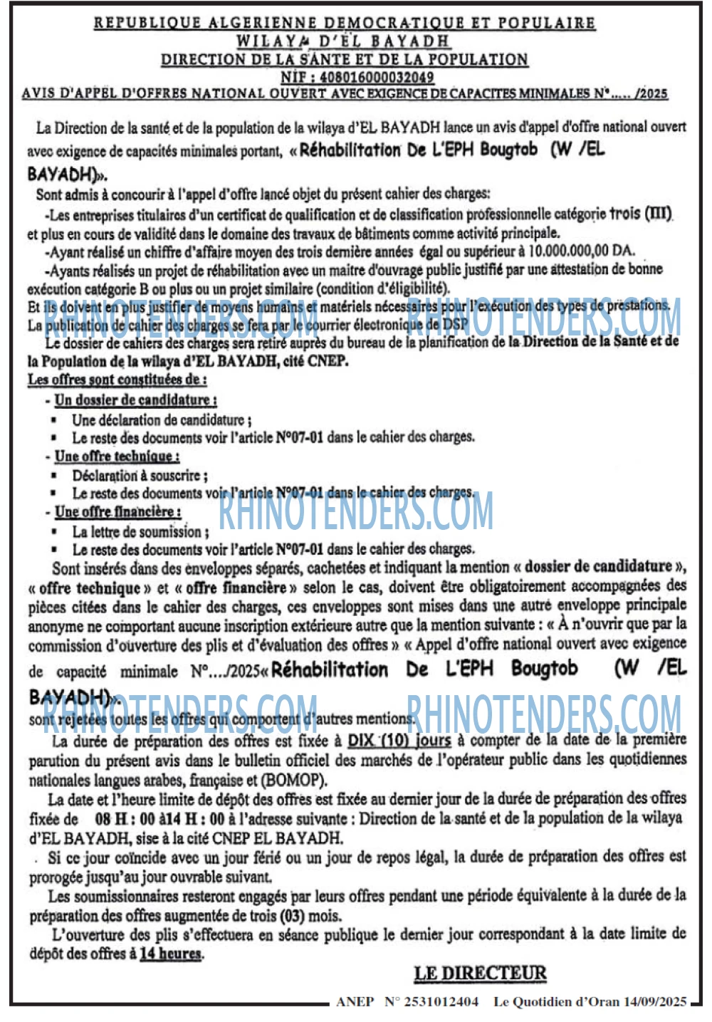 Le Quotidien d'Oran