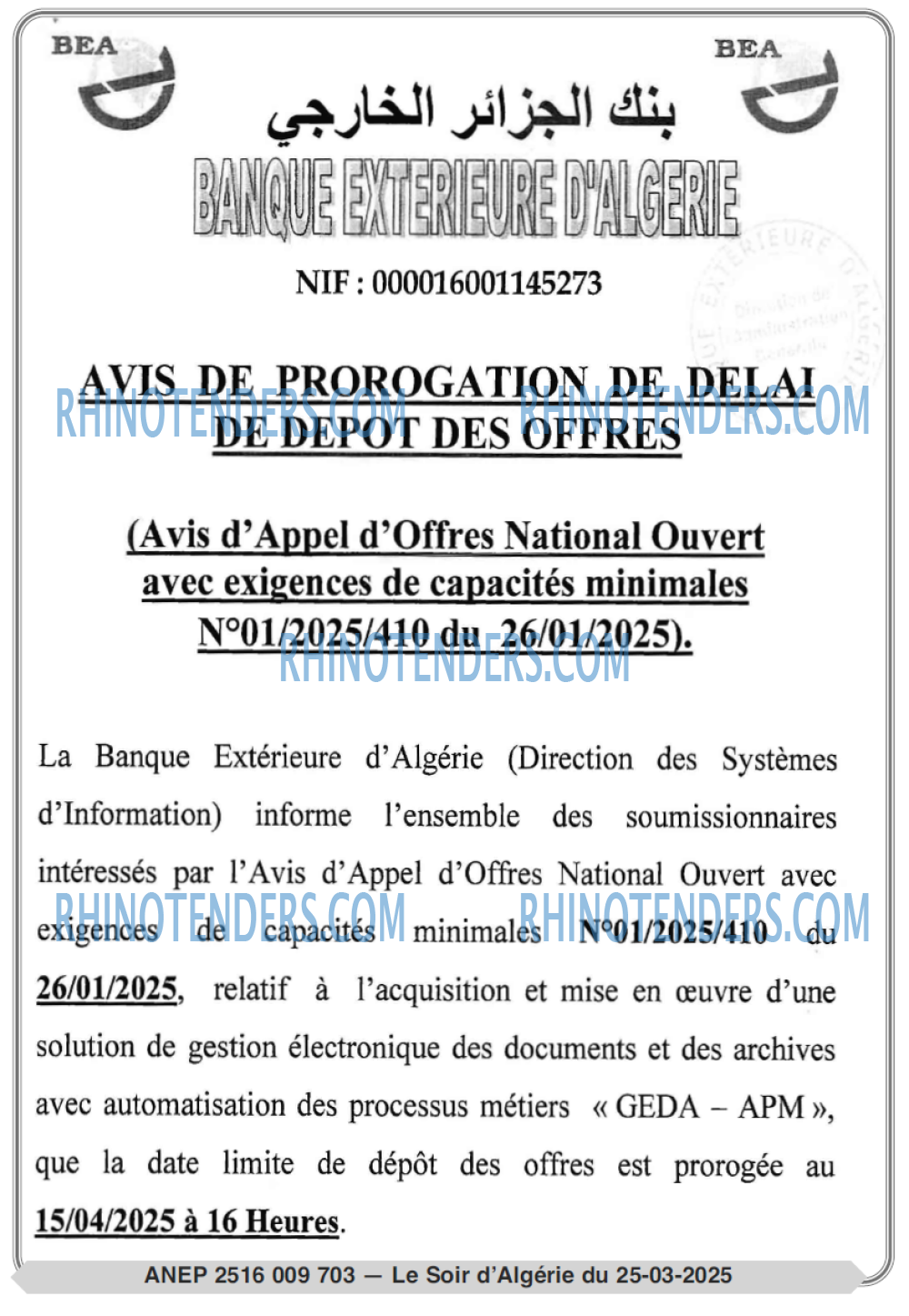 Le Jour d'Algérie