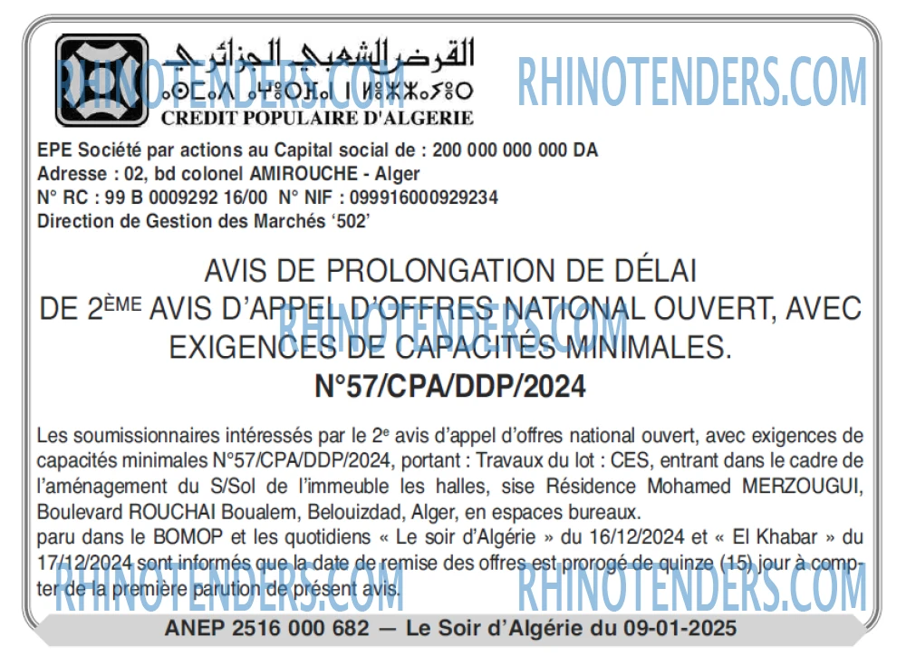 LE SOIR D'ALGERIE