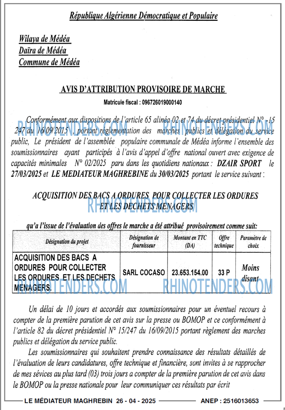 Le jeune indépendant