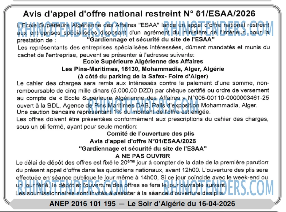 LE SOIR D'ALGERIE