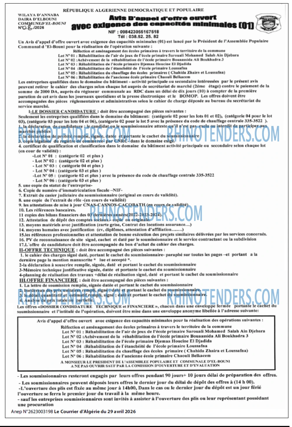 Le Courrier d'Algerie