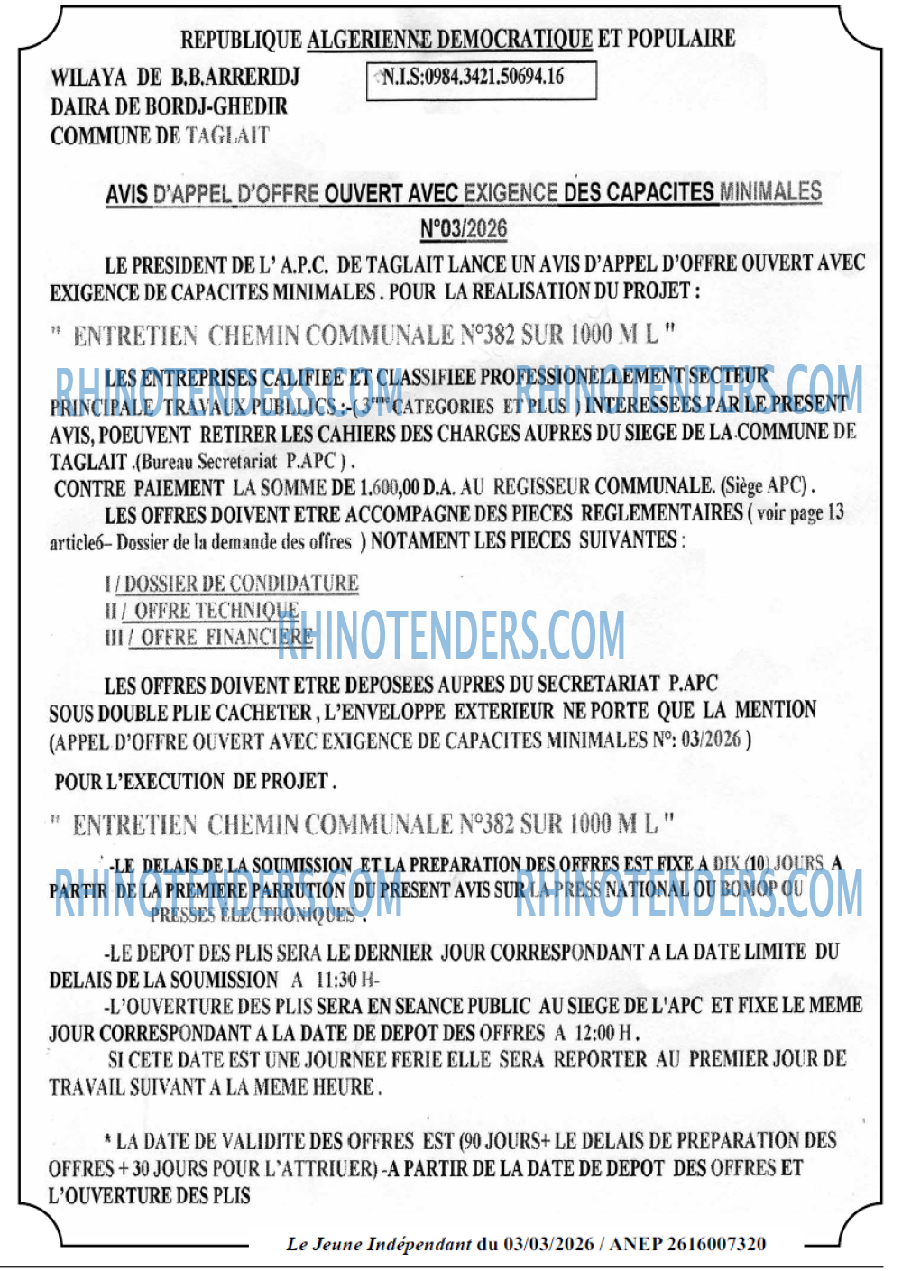 Jeune Independant