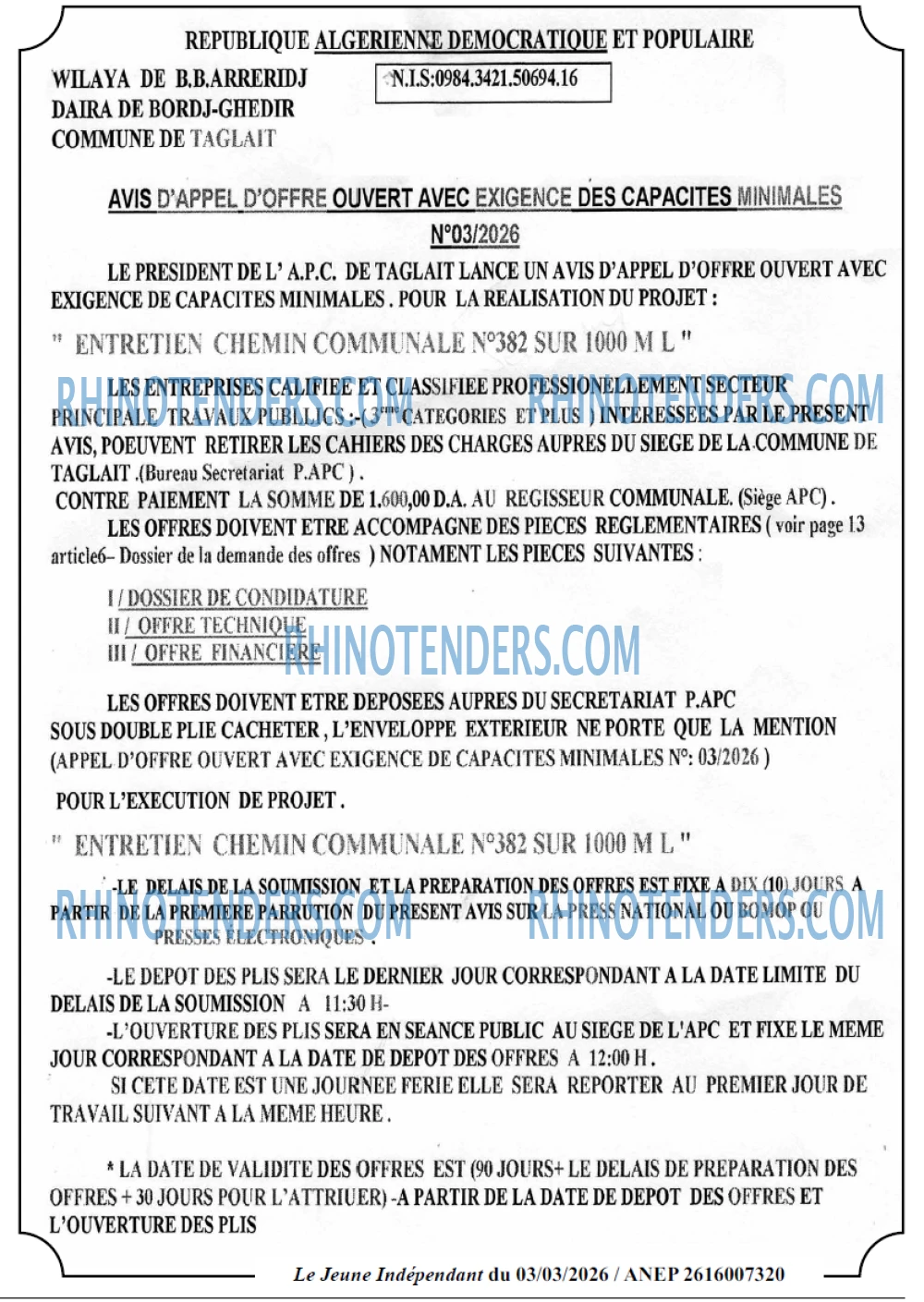Jeune Independant