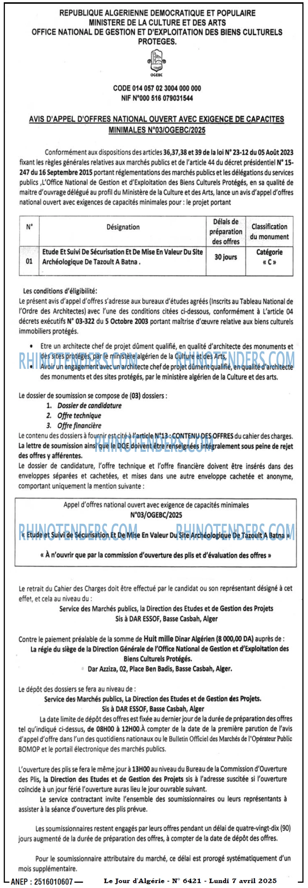 Le Jour d'Algérie