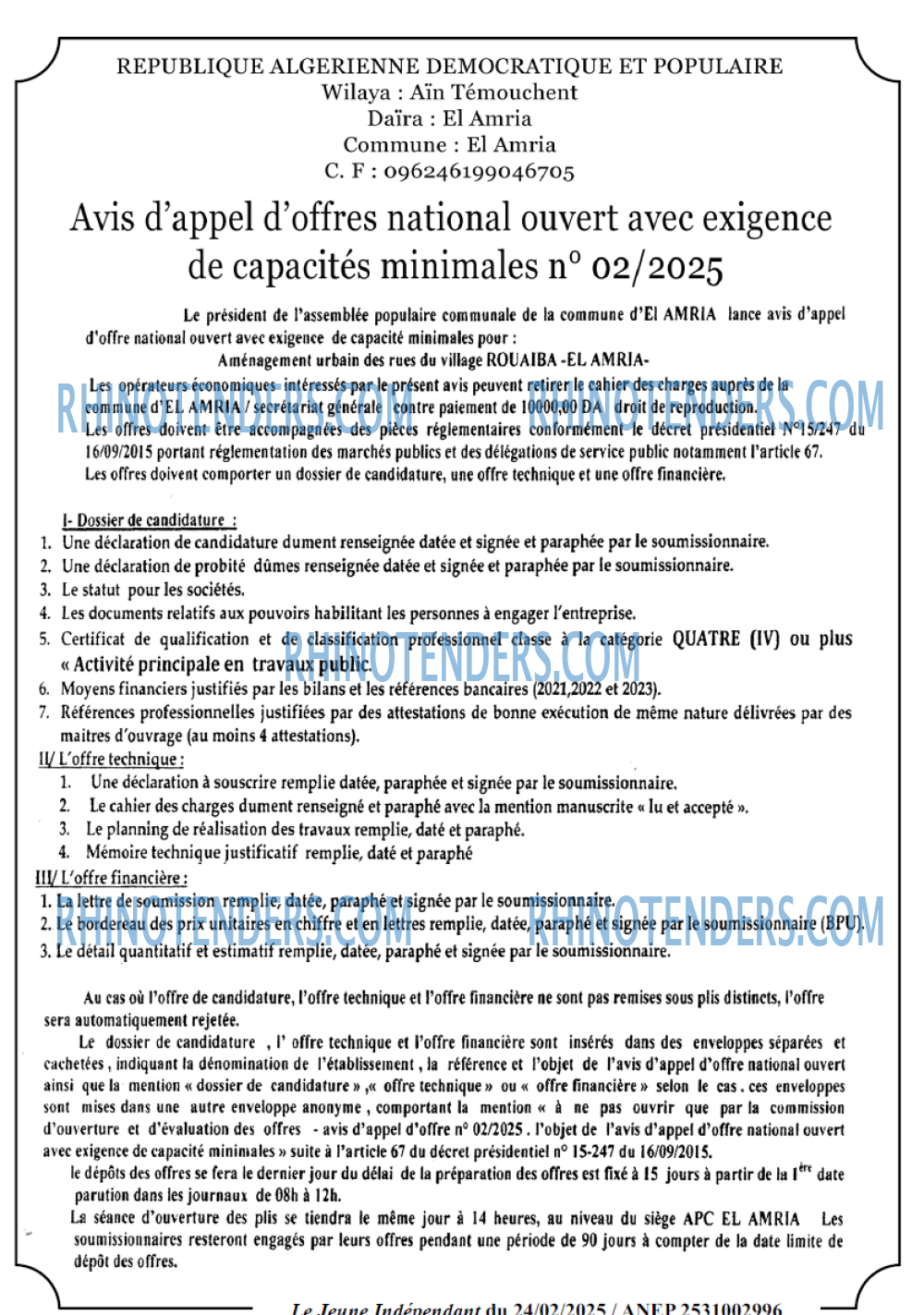 Le jeune indépendant