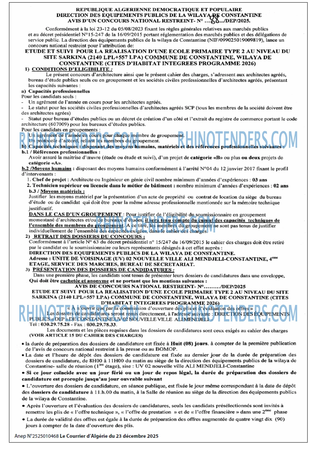 Le Courrier d'Algerie