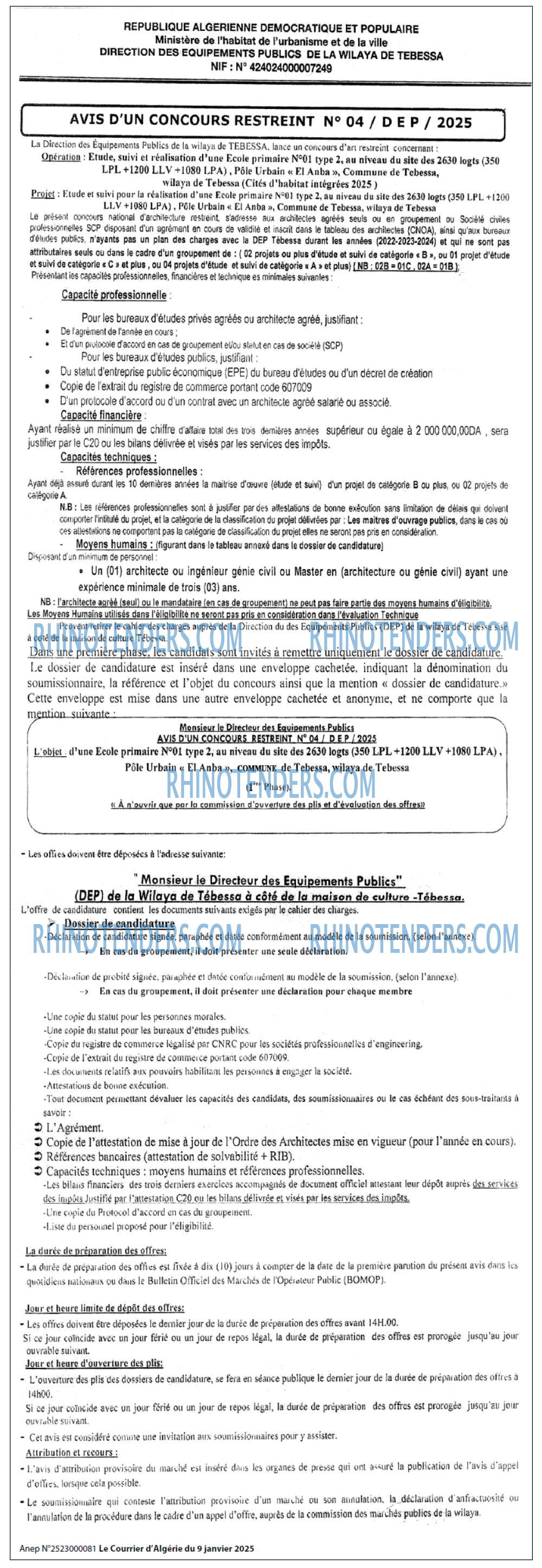 Le Courrier d'Algerie