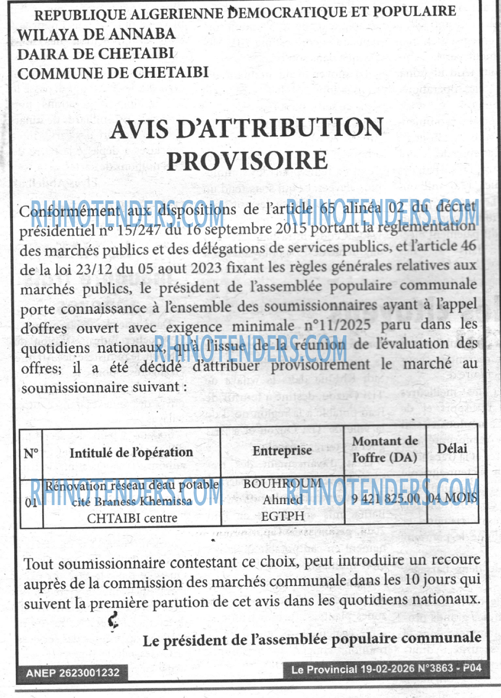 LE PROVINCIAL