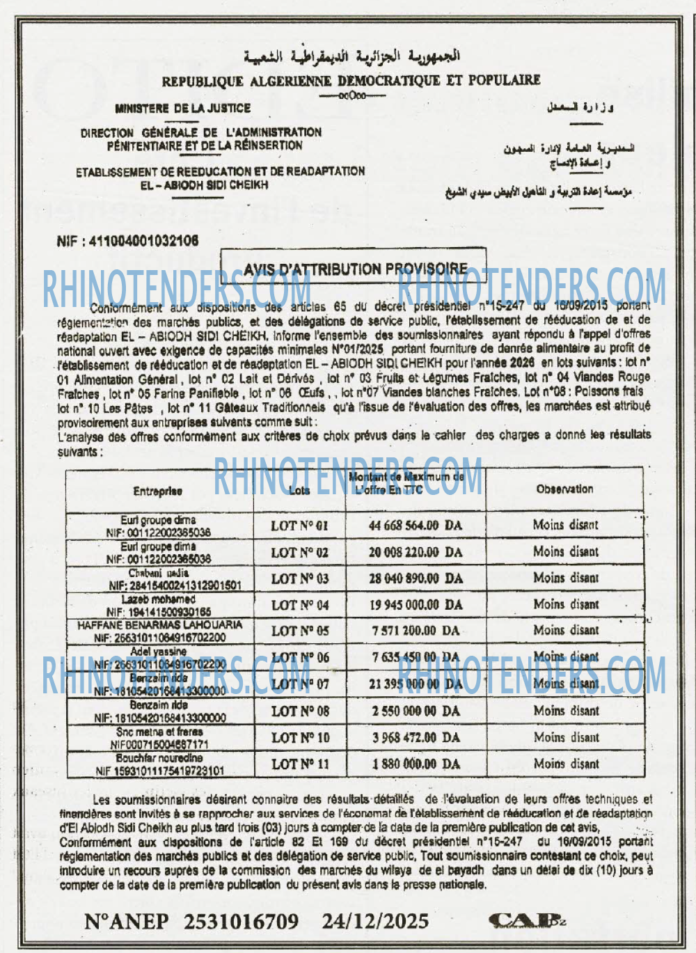 Rhinotenders