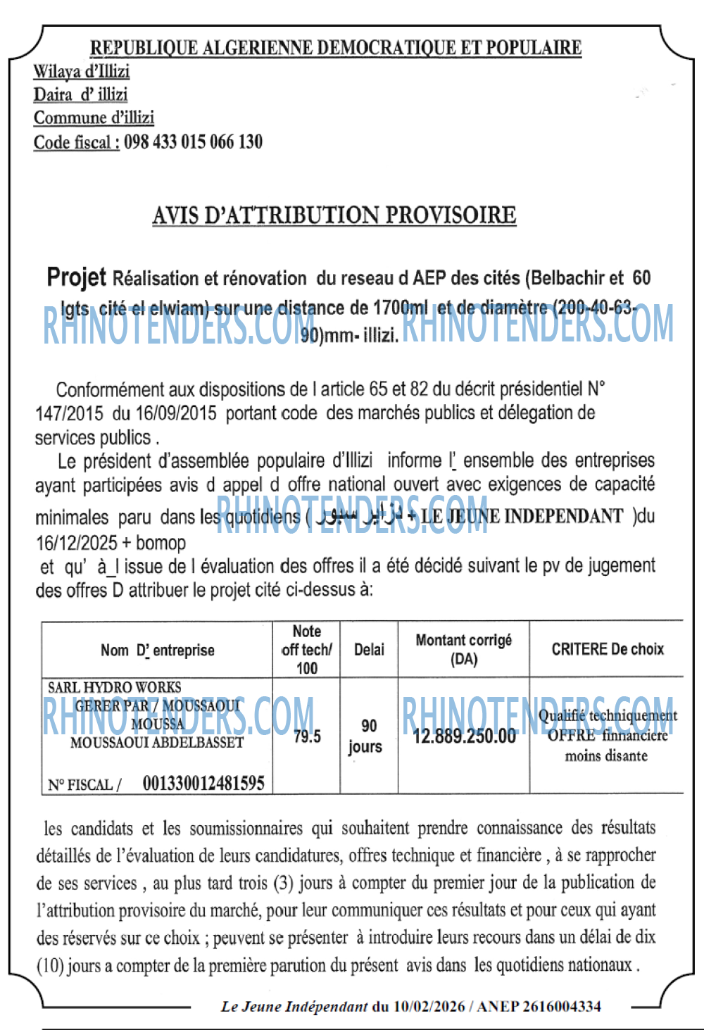 Jeune Independant