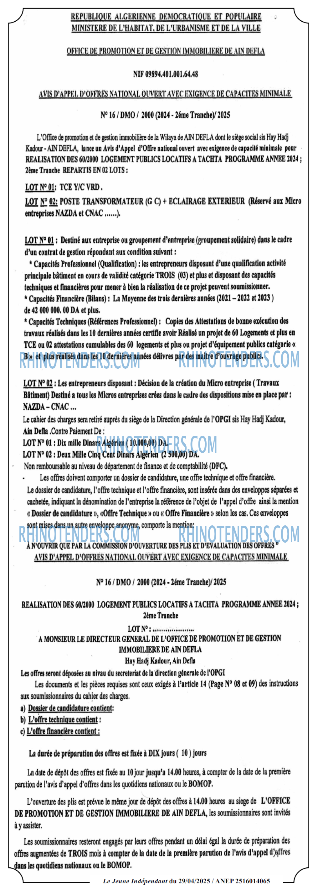 Le jeune indépendant