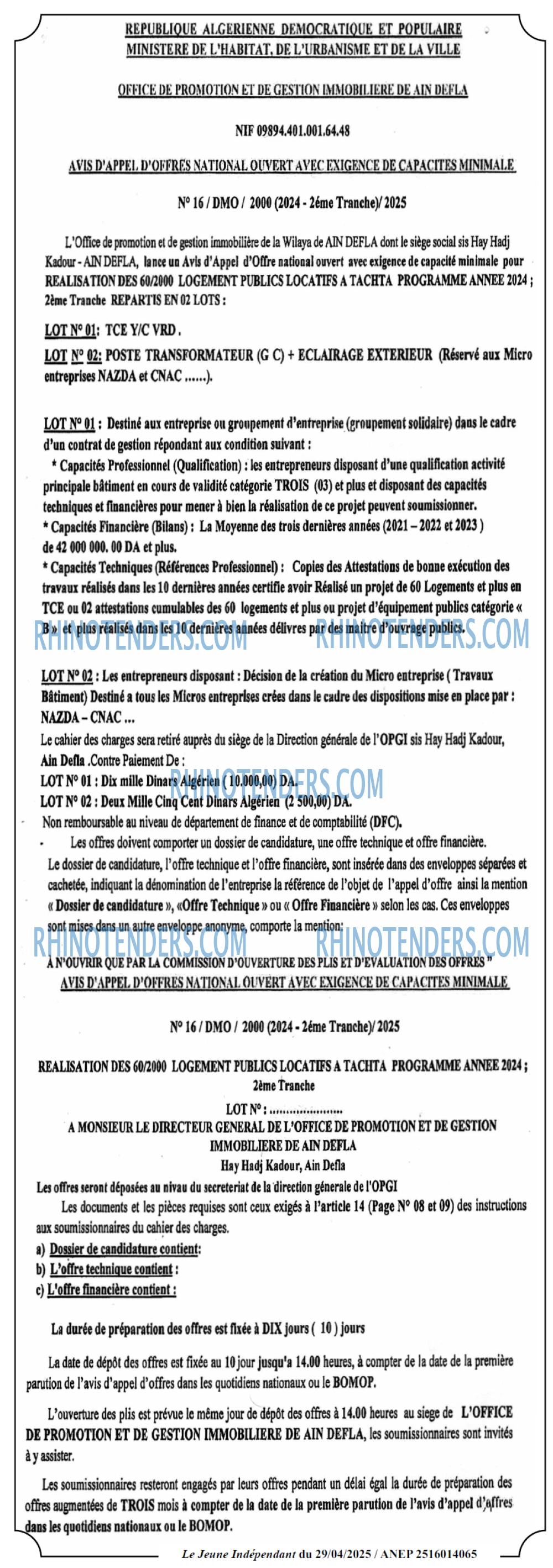 Le jeune indépendant