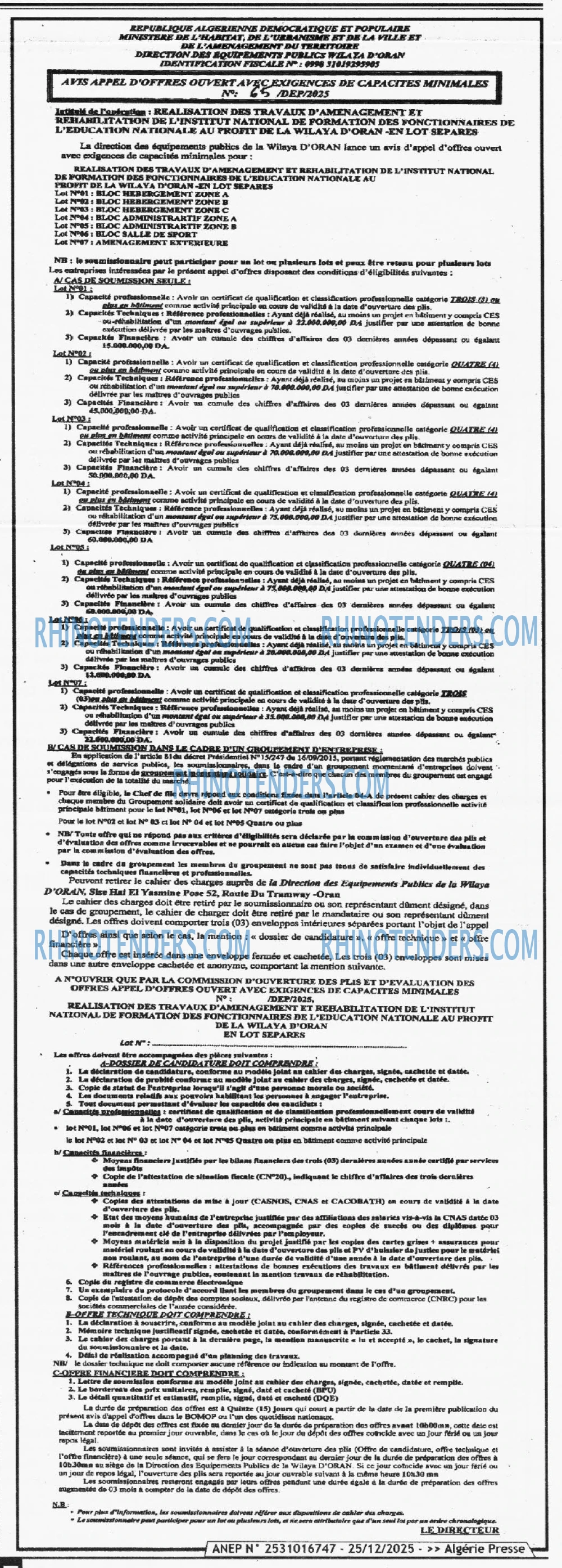 ALGERIE PRESSE