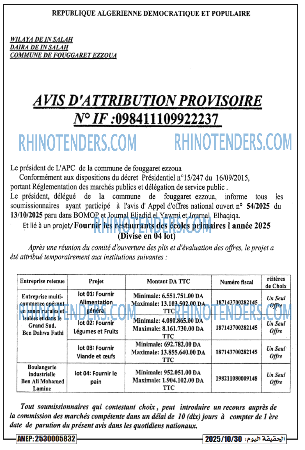 Rhinotenders