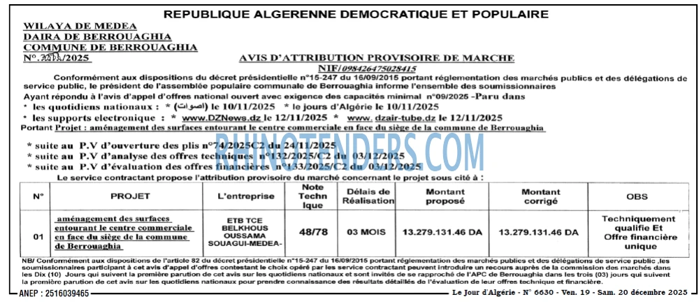 Le Jour d'Algérie