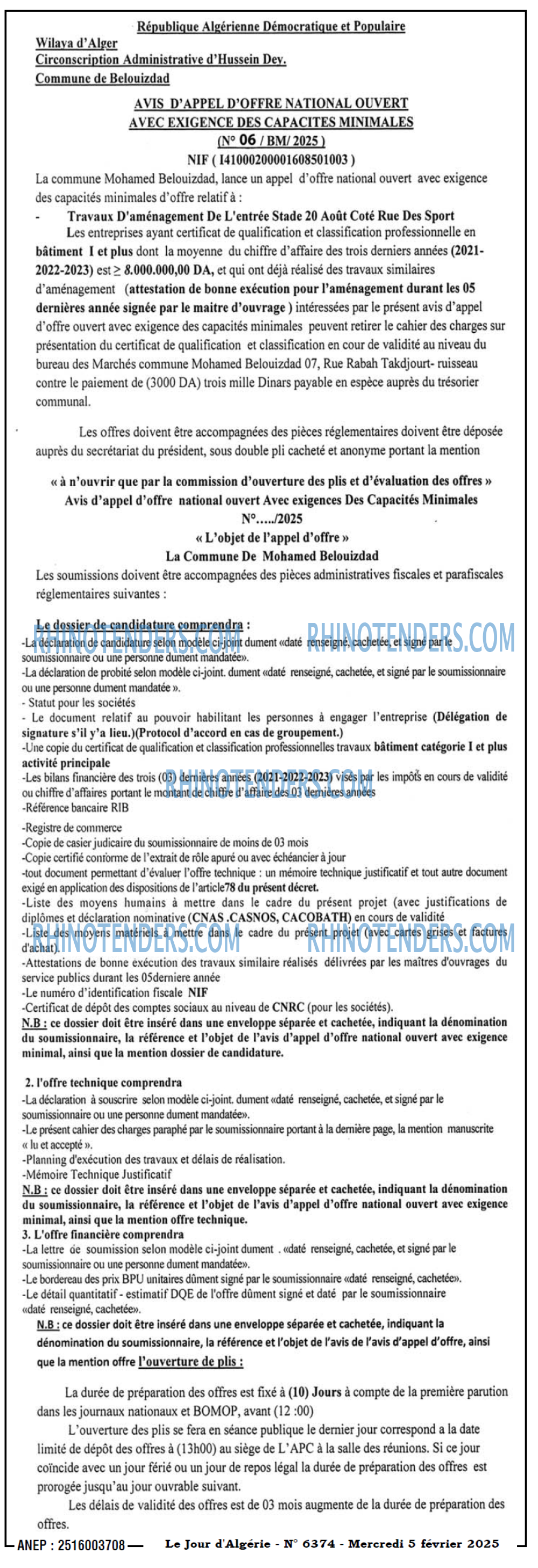 Le Jour d'Algérie