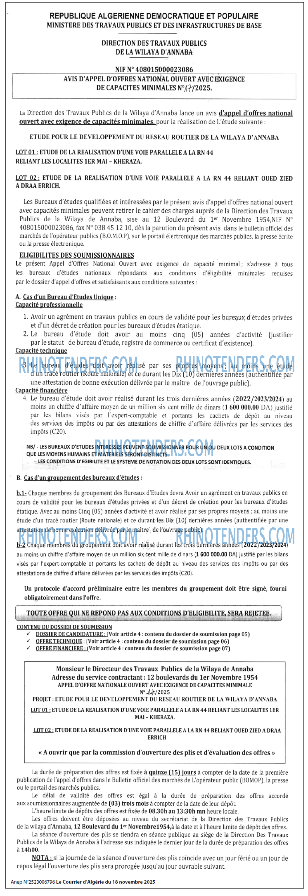 Le Courrier d'Algerie