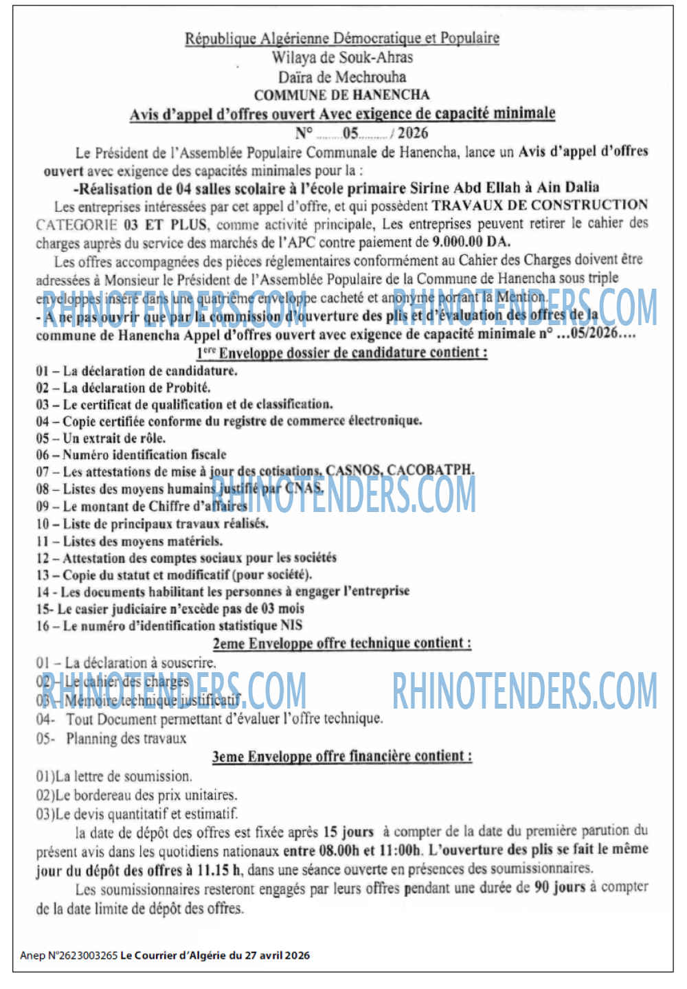 Le Courrier d'Algerie