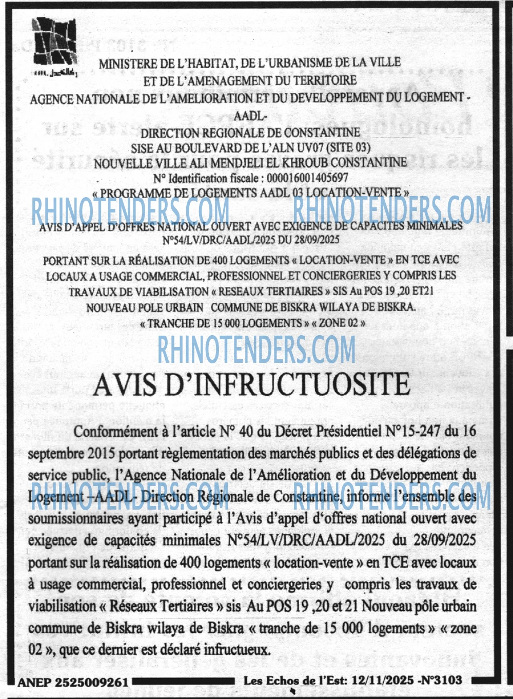 Les Echos de l'Est