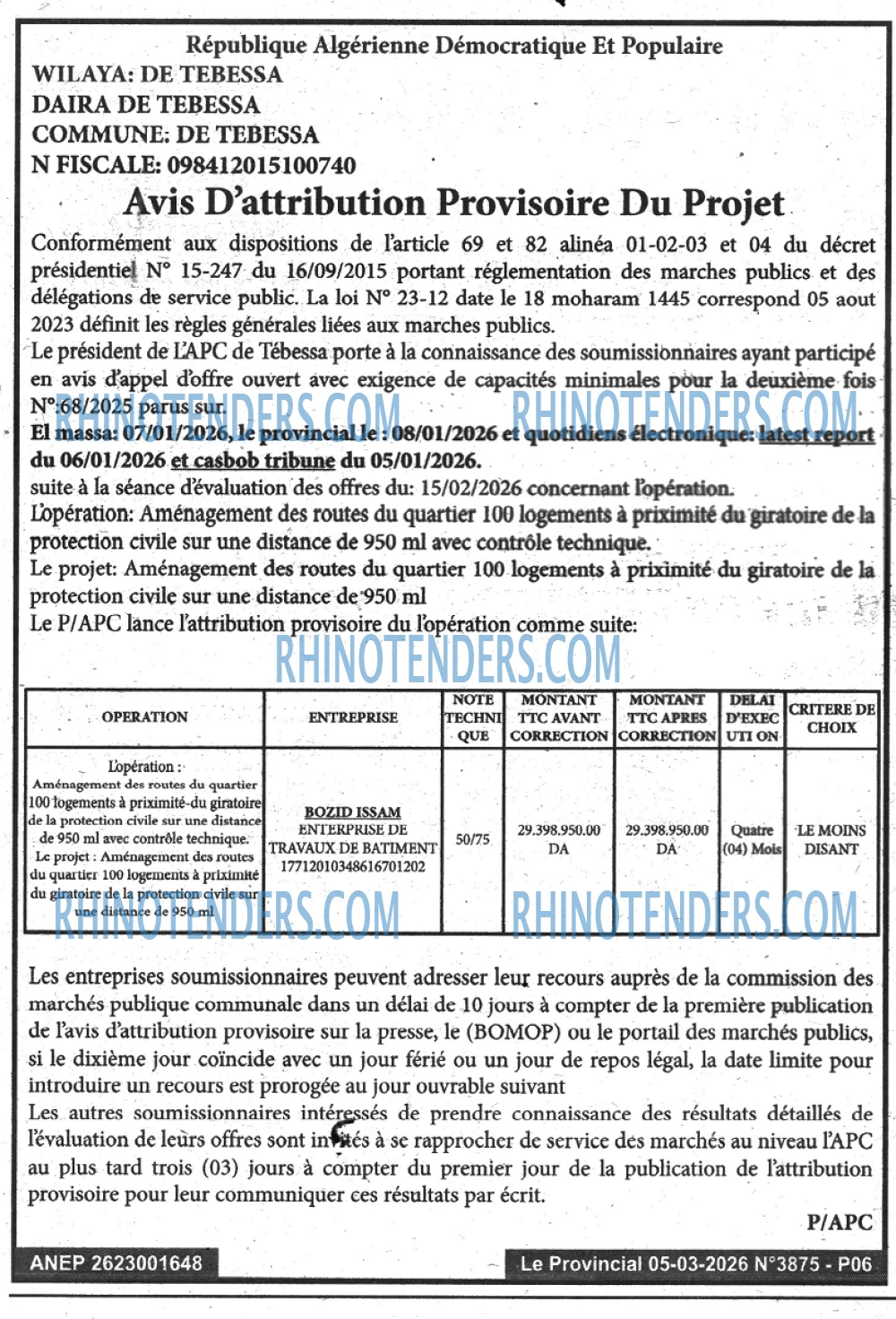 LE PROVINCIAL