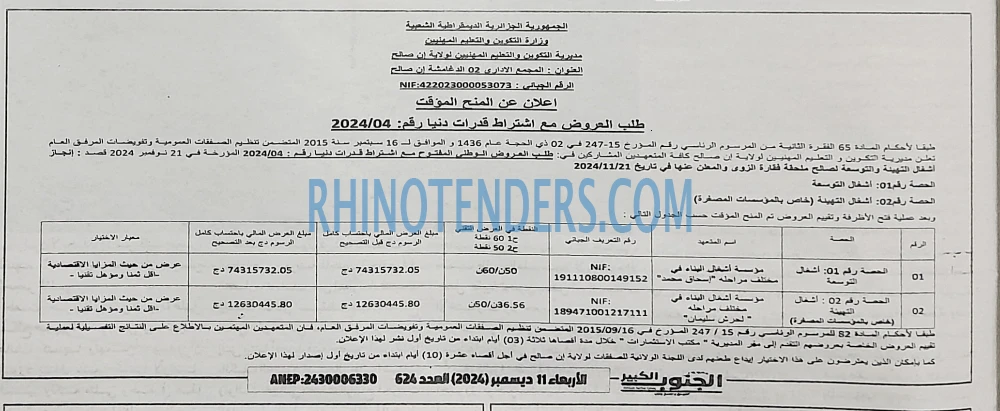 Rhinotenders