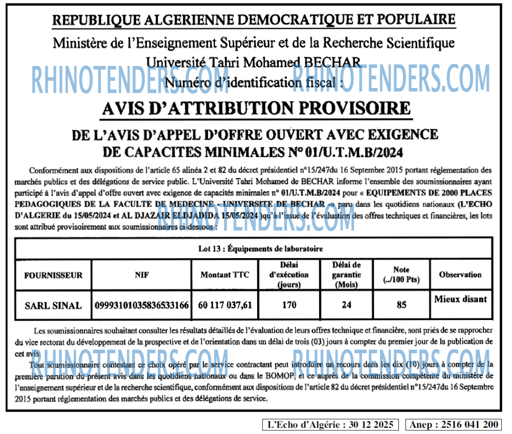 L'ECHO D'ALGERIE
