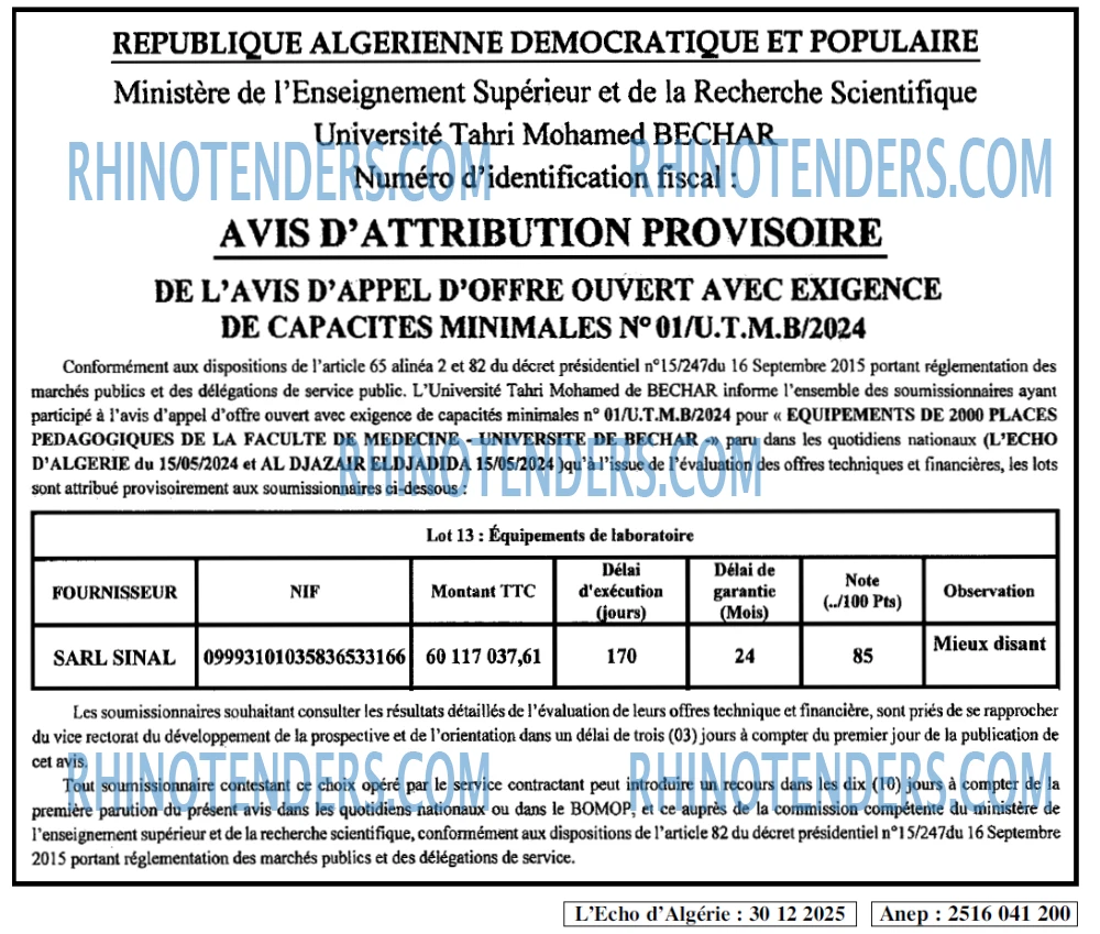 L'ECHO D'ALGERIE