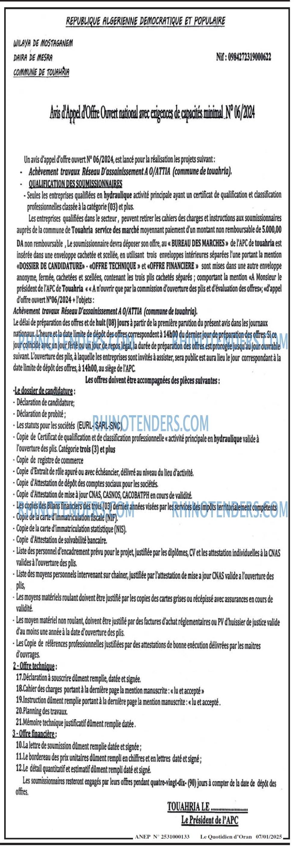 Le Quotidien d'Oran