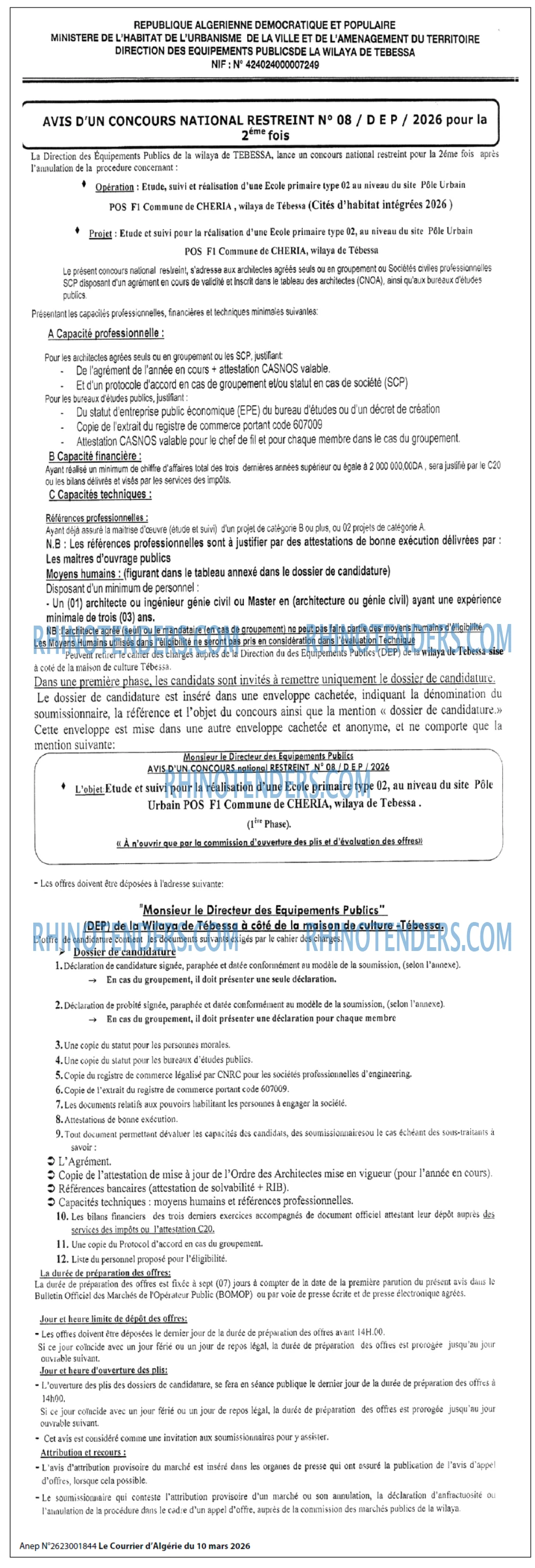 Le Courrier d'Algerie
