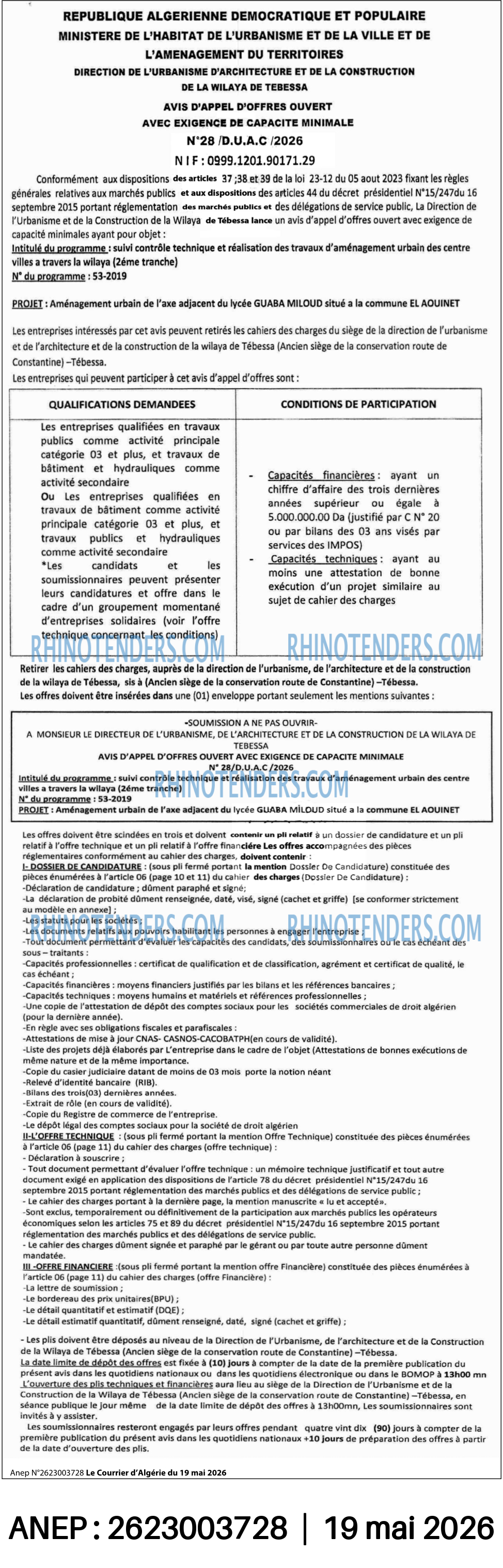 Le Courrier d'Algerie