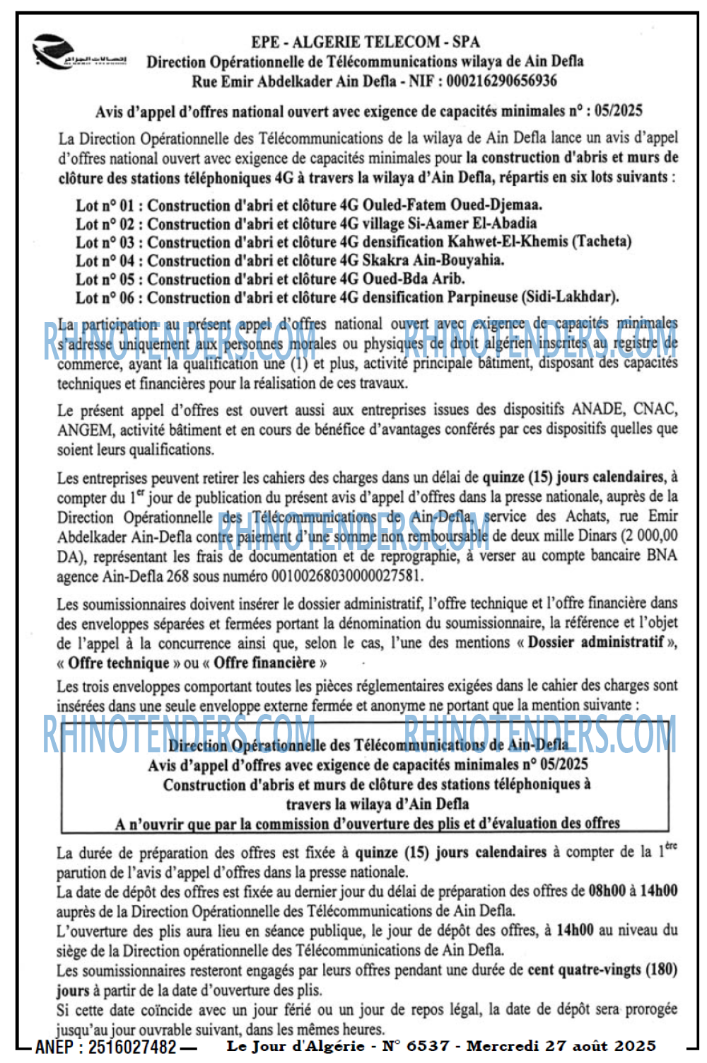 Le Jour d'Algérie