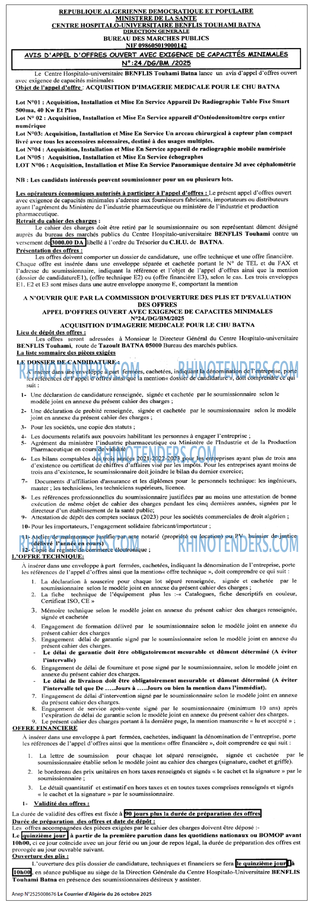 Le Courrier d'Algerie