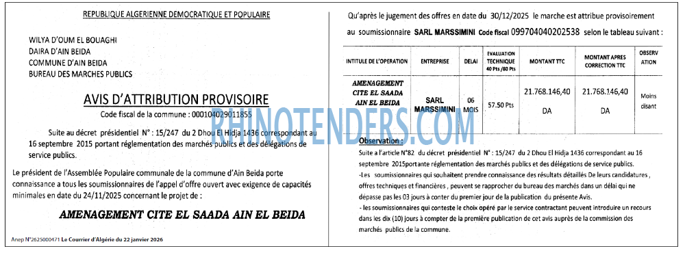 Le Courrier d'Algerie