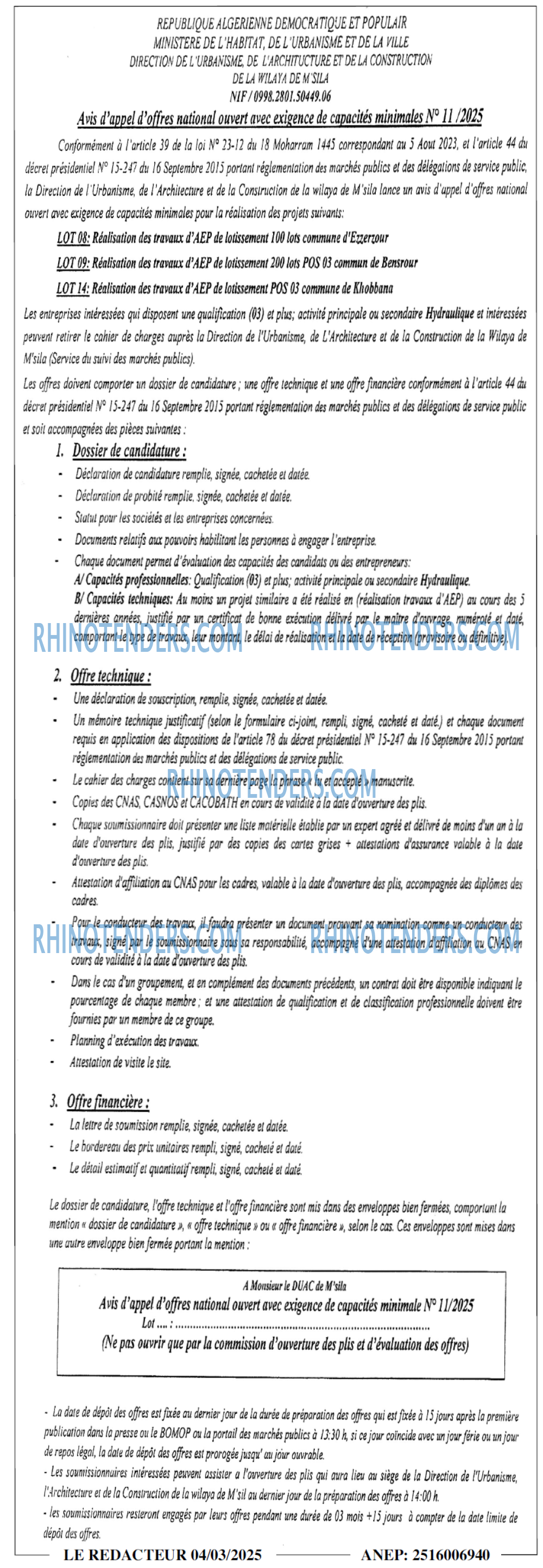 LE REDACTEUR