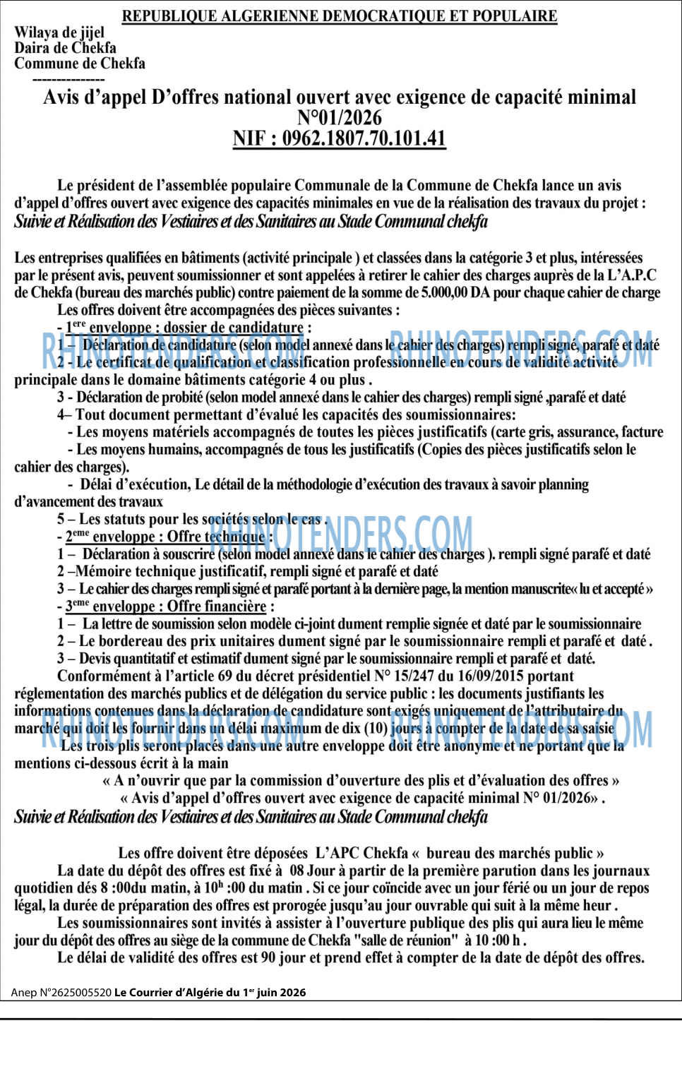 Le Courrier d'Algerie