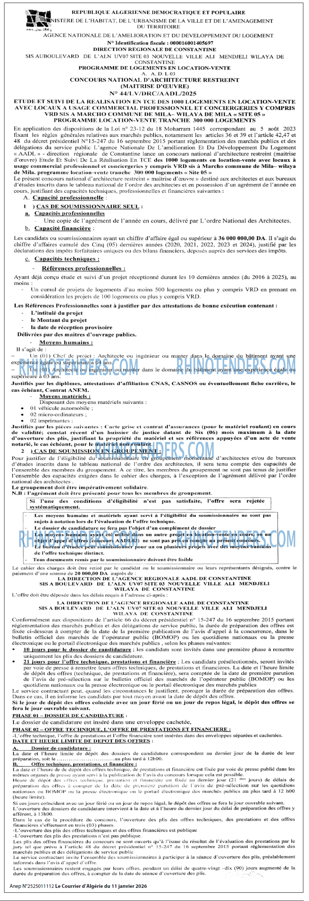 Le Courrier d'Algerie